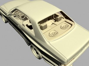 mercedes 126 sec amg widebody Modelo 3D