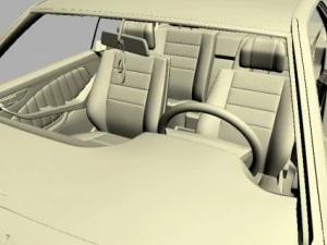 mercedes 126 sec amg widebody 3D Model