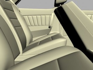 mercedes 126 sec amg widebody Modelo 3D