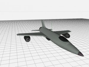 लड़ाकू विमान 3D मॉडल