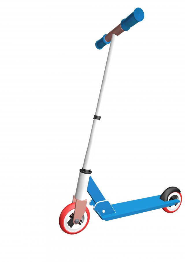 scooter Model 3D .c4d .max .obj .3ds .fbx .stl .blend 