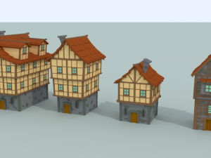 medieval city pack 3D 模型