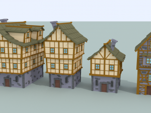 medieval city pack 3D 模型
