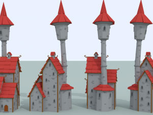 medieval city pack 3D 模型