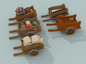 medieval city pack 3D 模型