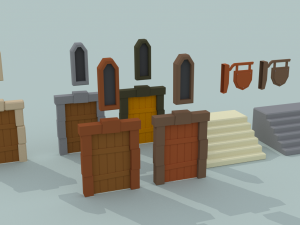 medieval city pack 3D 模型