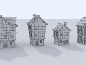 medieval city pack 3D 模型
