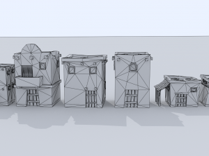 medieval city pack 3D 模型