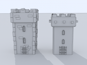 medieval city pack 3D 模型