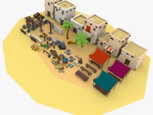 desert city pack 3D Model
