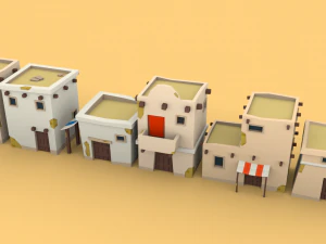 &ccedil;&ouml;l şehri paketi 3D Model