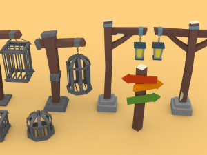 desert city pack Modelo 3D
