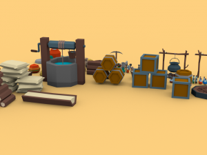 desert city pack Modelo 3D