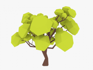 lowpoly trees pack 02 3D 模型