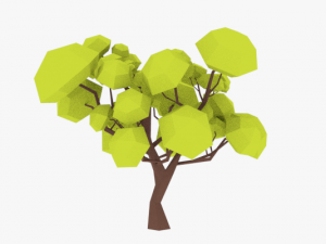 lowpoly trees pack 02 3D 模型