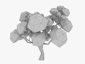 lowpoly ağa&ccedil;lar paketi 02 3D Model