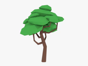 lowpoly ağa&ccedil;lar paketi 02 3D Model