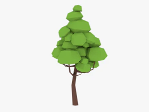 lowpoly ağa&ccedil;lar paketi 02 3D Model