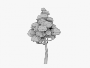 lowpoly trees pack 02 3D 模型