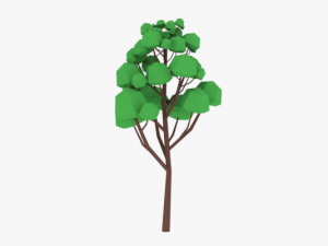 lowpoly trees pack 02 3D 模型