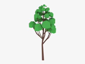 lowpoly trees pack 02 3D 模型
