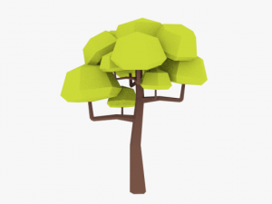 lowpoly trees pack 02 3D 模型
