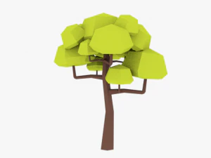 lowpoly ağa&ccedil;lar paketi 02 3D Model
