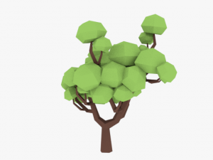 lowpoly trees pack 02 3D 模型
