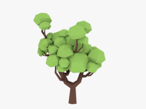 lowpoly ağa&ccedil;lar paketi 02 3D Model