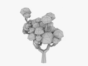 lowpoly ağa&ccedil;lar paketi 02 3D Model