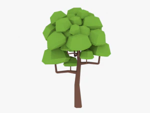 lowpoly ağa&ccedil;lar paketi 02 3D Model