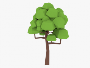 lowpoly trees pack 02 3D 模型
