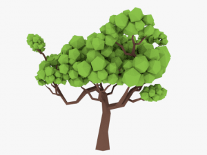 lowpoly trees pack 02 3D 模型