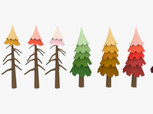 lowpoly trees pack 03 3D Model