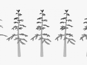 lowpoly trees pack 03 Modelo 3D