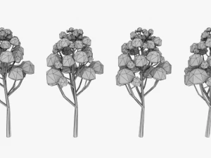lowpoly trees pack 03 3D Model