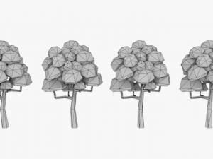 lowpoly trees pack 03 Modelo 3D