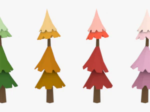 lowpoly trees pack 03 3D Model