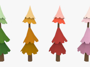 lowpoly trees pack 03 3D Model