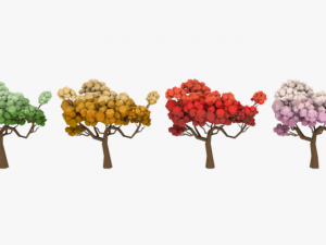 lowpoly trees pack 03 Modelo 3D