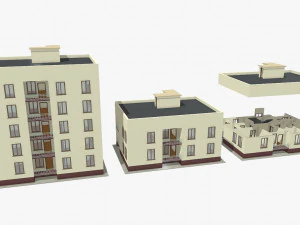 edificio semplice Modello 3D