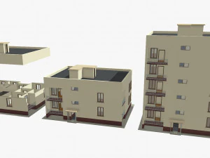 проста будівля 3D Модель