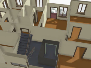 проста будівля 3D Модель