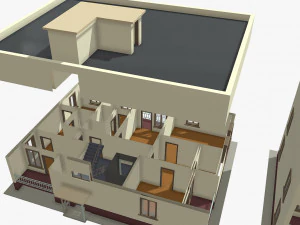 проста будівля 3D Модель