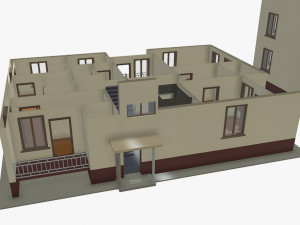 simple building 3D मॉडल