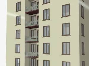 проста будівля 3D Модель