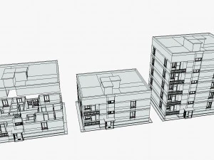 проста будівля 3D Модель