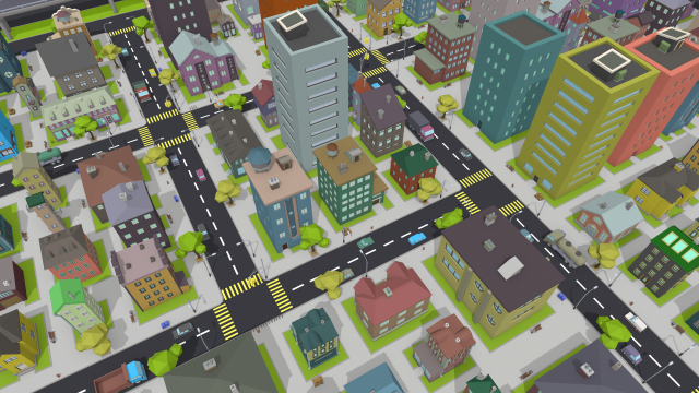 lowpoly fantasy city pack Model 3D .c4d .max .obj .3ds .fbx .stl .blend 