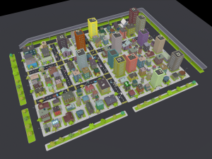 lowpoly fantasy city pack Model 3D