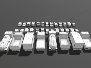 lowpoly fantasy city pack Model 3D